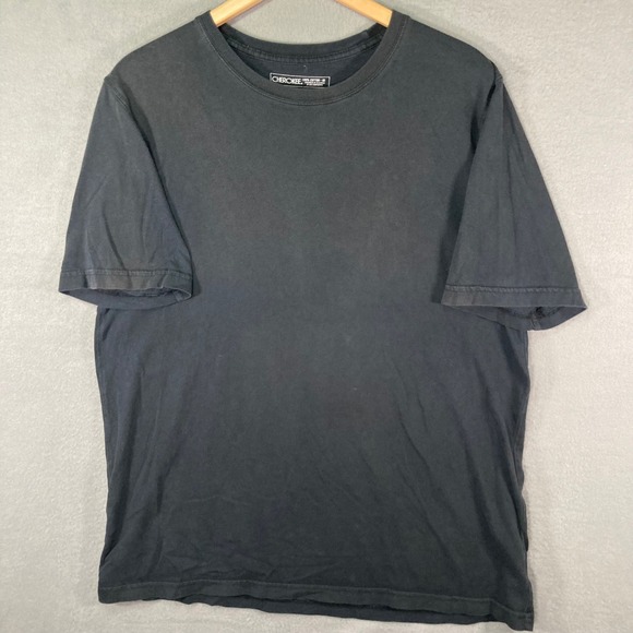 Cherokee Other - Mens‎ Cherokee Crew Neck Short Sleeve T-Shirt Cotton Basic Casual Black M Grunge